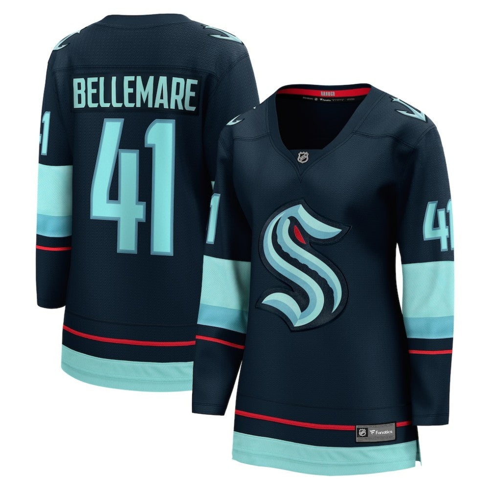 Pierre-Edouard Bellemare Seattle Kraken Fanatics Women's Home Breakaway Player Jersey Deep Sea Blue