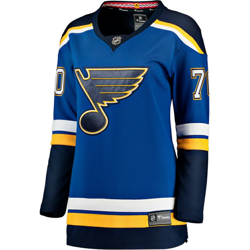 Oskar Sundqvist St. Louis Blues Fanatics Women's Home Breakaway Player Jersey Blue