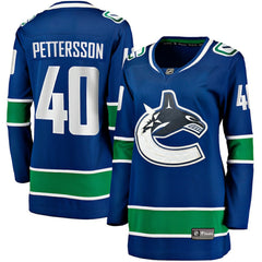Elias Pettersson Vancouver Canucks Fanatics Women's Home Breakaway Player Jersey Blue
