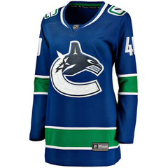 Elias Pettersson Vancouver Canucks Fanatics Women's Home Breakaway Player Jersey Blue