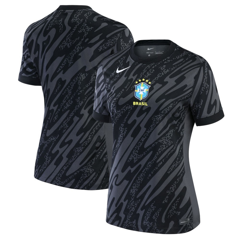 Brazil National Team Women's 2024 Goalkeeper Replica Stadium Jersey - Anthracite | Nike discount