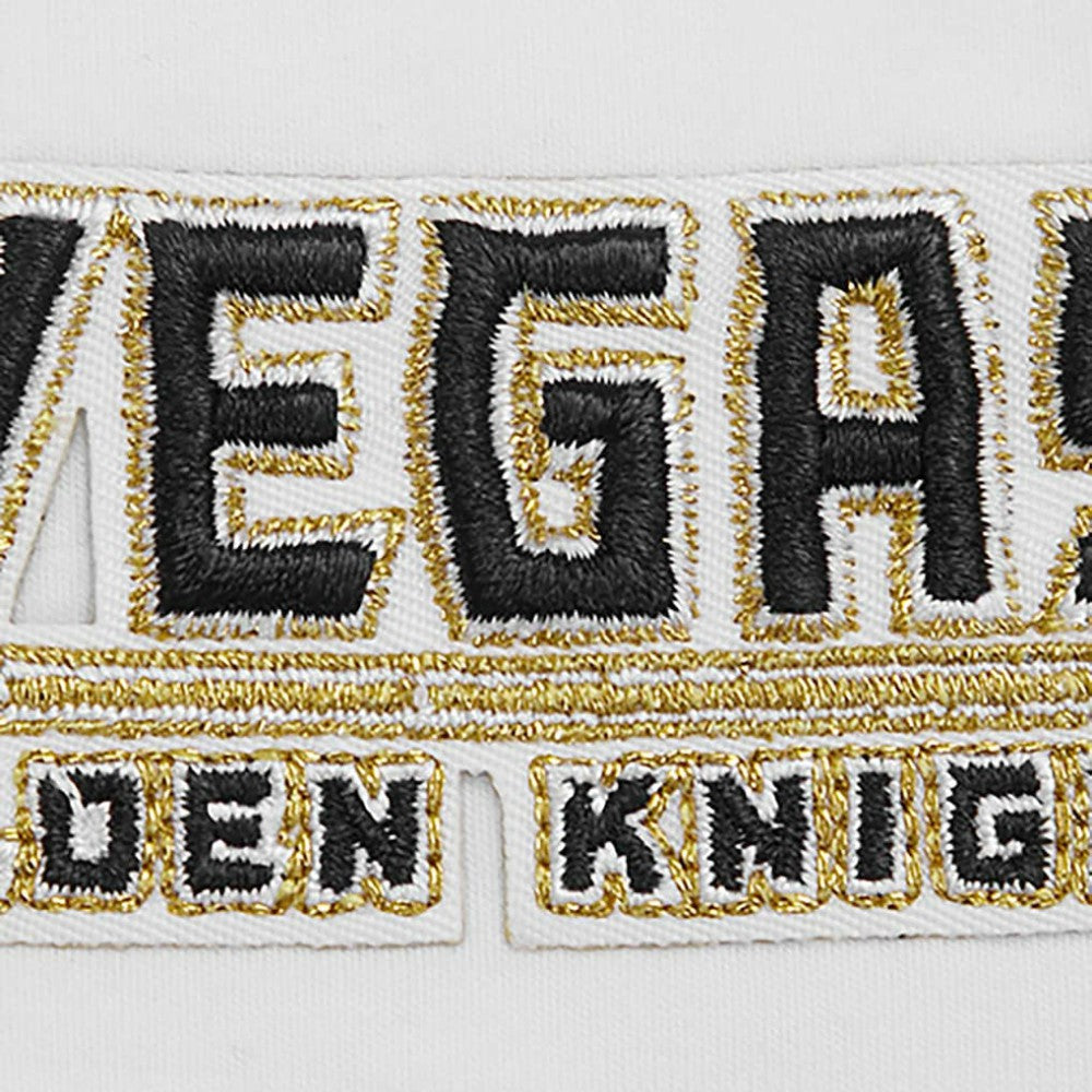 Vegas Golden Knights Pro Standard Women's Boxy Script Tail Cropped T-Shirt White