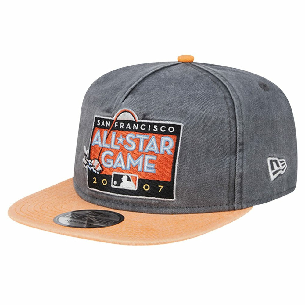 San Francisco Giants 2007 MLB All-Star Game Pigment Dye Golfer  Snapback Hat - Black/Orange | New Era