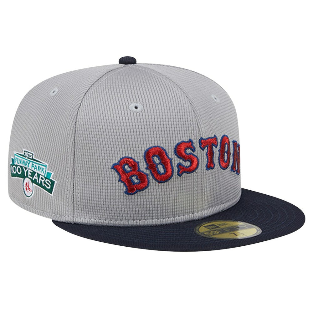 Boston Red Sox Pivot Mesh 59FIFTY Fitted Hat - Gray | New Era