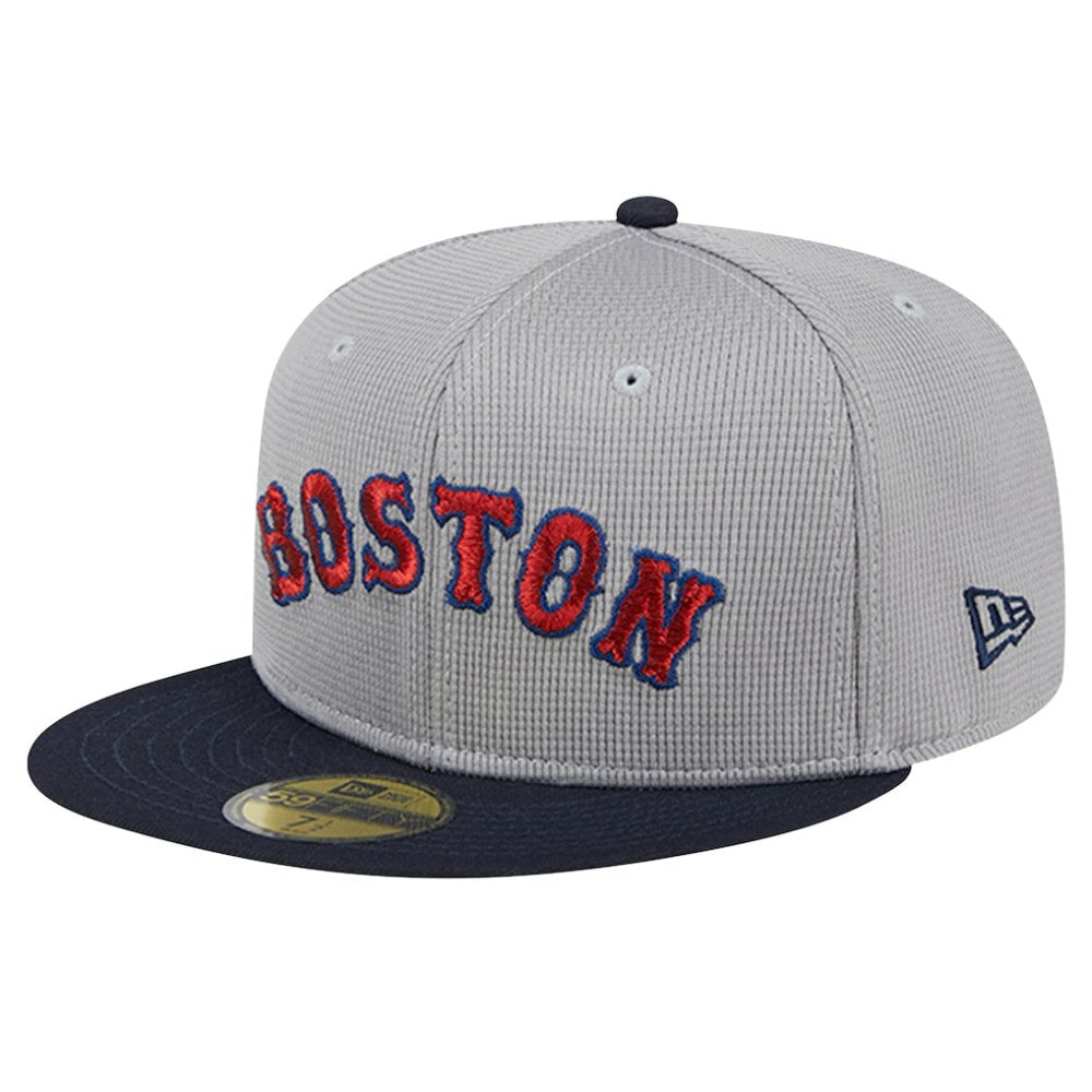 Boston Red Sox Pivot Mesh 59FIFTY Fitted Hat - Gray | New Era