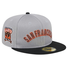 San Francisco Giants Pivot Mesh 59FIFTY Fitted Hat - Gray | New Era