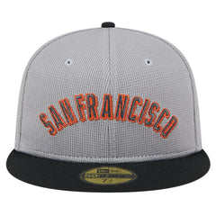 San Francisco Giants Pivot Mesh 59FIFTY Fitted Hat - Gray | New Era