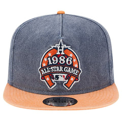 Houston Astros 1986 MLB All-Star Game Pigment Dye Golfer  Snapback Hat - Navy/Orange | New Era