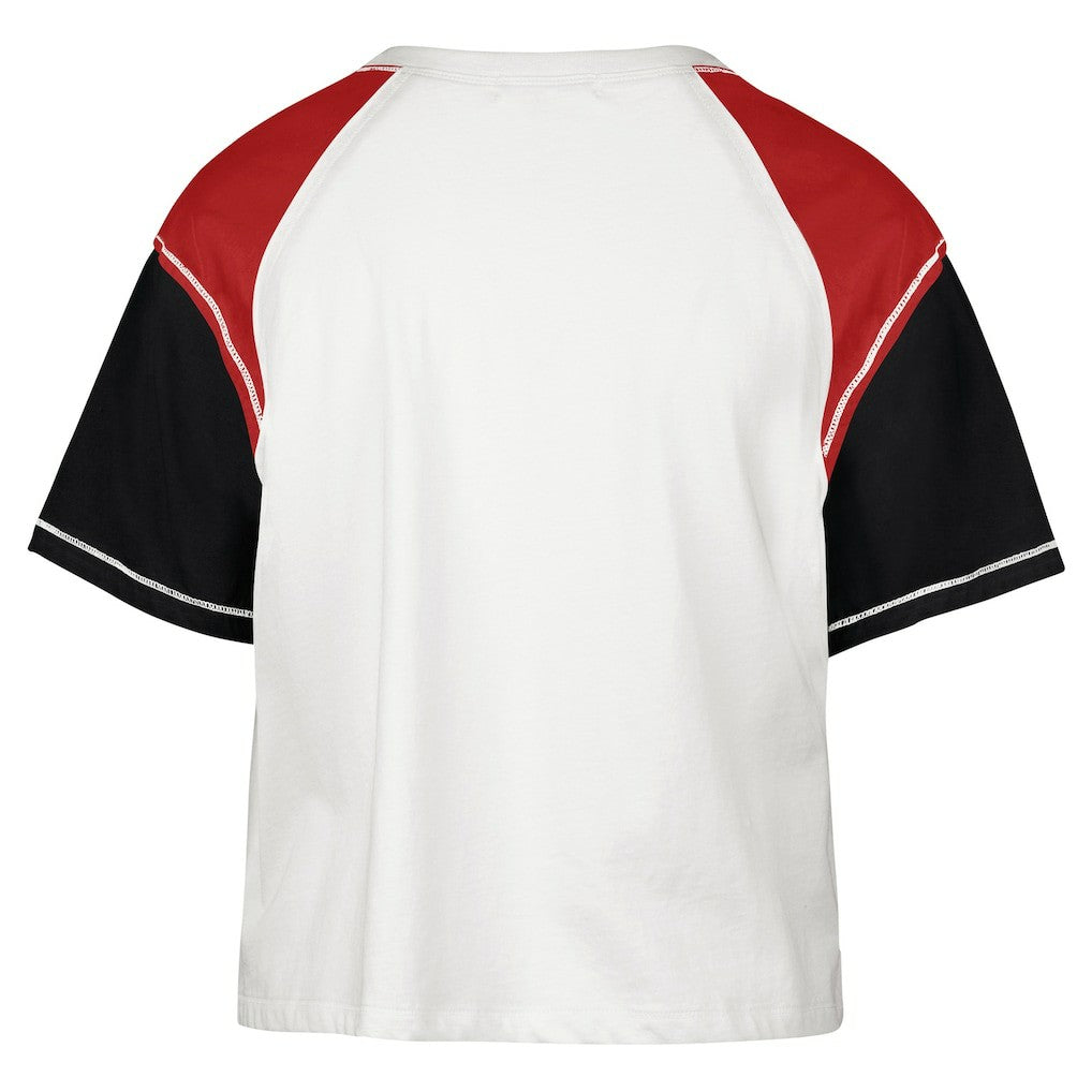 Chicago Bulls '47 Women's Premier Raglan Cropped T-Shirt sale - Cream | 47 brand outlet