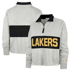 Los Angeles Lakers '47 Women's Breakthrough Remi Quarter-Zip Jacket - Heather Gray | 47 brand online