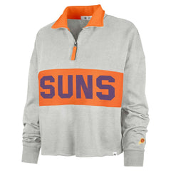 Phoenix Suns '47 Women's Breakthrough Remi Quarter-Zip Jacket - Heather Gray | 47 brand for sale