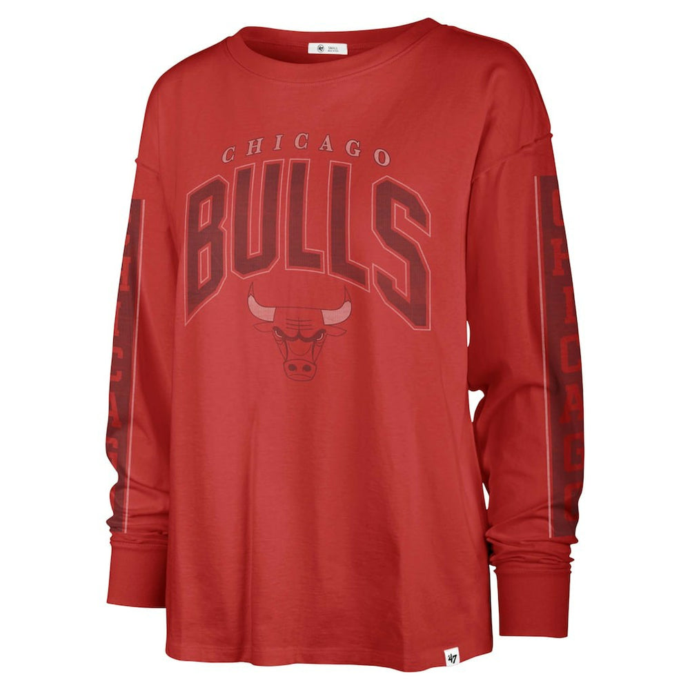Chicago Bulls '47 Women's Tomcat Long Sleeve T-Shirt sale - Red | 47 brand for sale