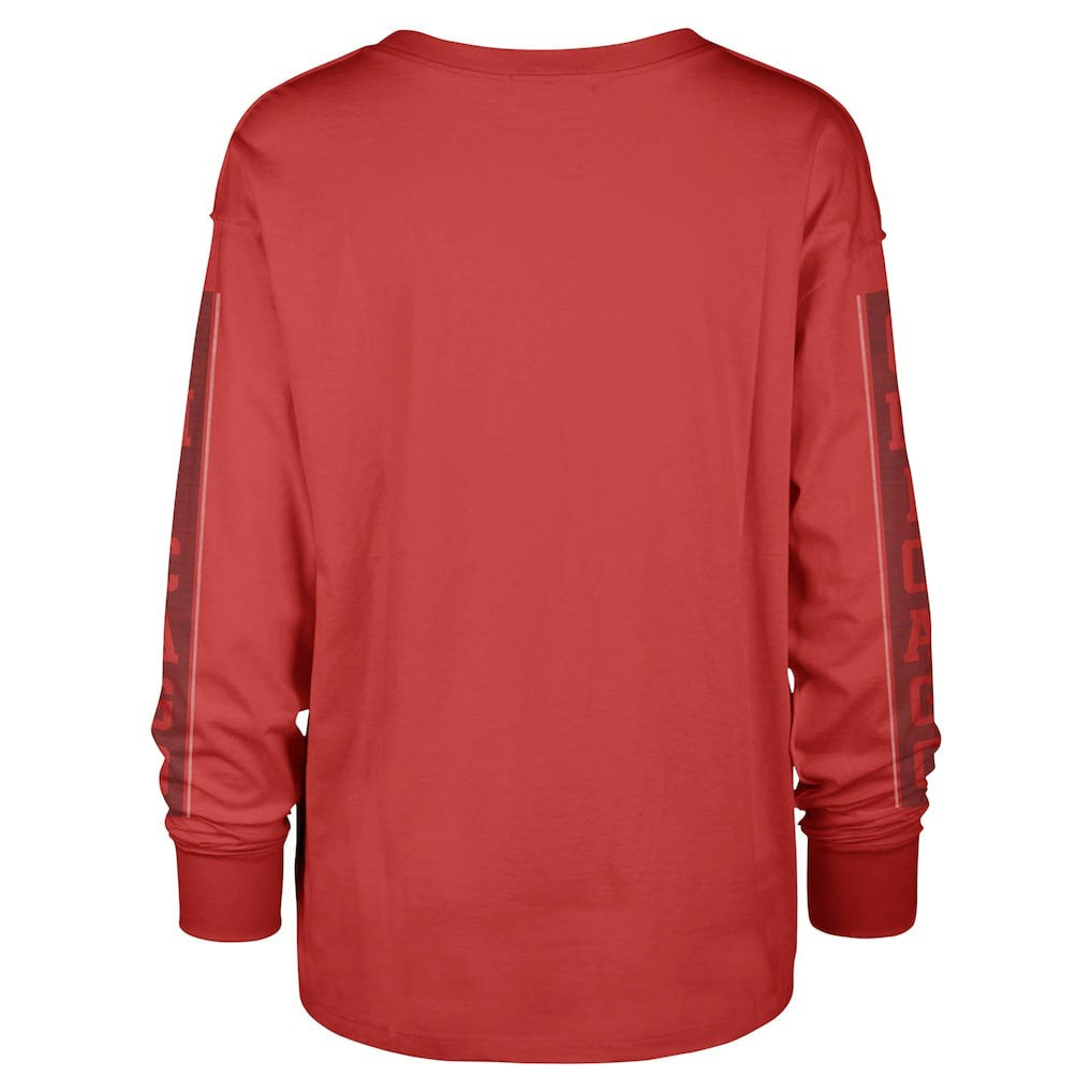 Chicago Bulls '47 Women's Tomcat Long Sleeve T-Shirt sale - Red | 47 brand for sale