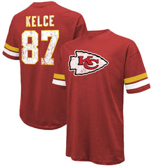 Travis Kelce Kansas City Chiefs Majestic Threads Name & Number Oversized Fit T-Shirt - Red for sale