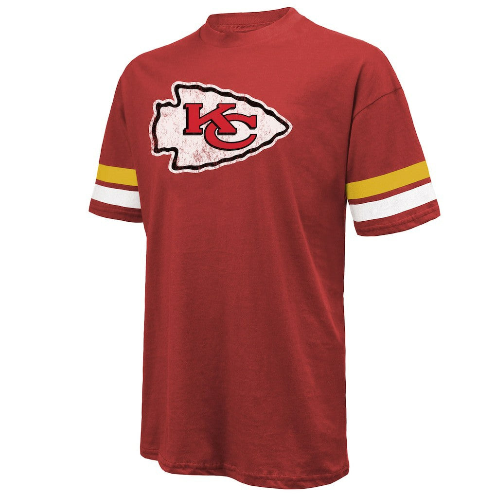 Travis Kelce Kansas City Chiefs Majestic Threads Name & Number Oversized Fit T-Shirt - Red for sale