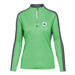 Boston Celtics Levelwear Women's Remi Insignia Core Quarter-Zip Pullover Top - Kelly Green on sale