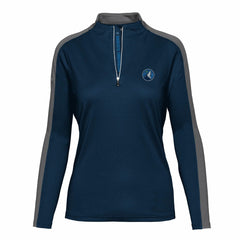 Minnesota Timberwolves Levelwear Women's Remi Insignia Core Quarter-Zip Pullover Top - Navy cheap