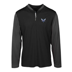 Charlotte Hornets Levelwear Spector Insignia Core Quarter-Zip Pullover Top - Black sale