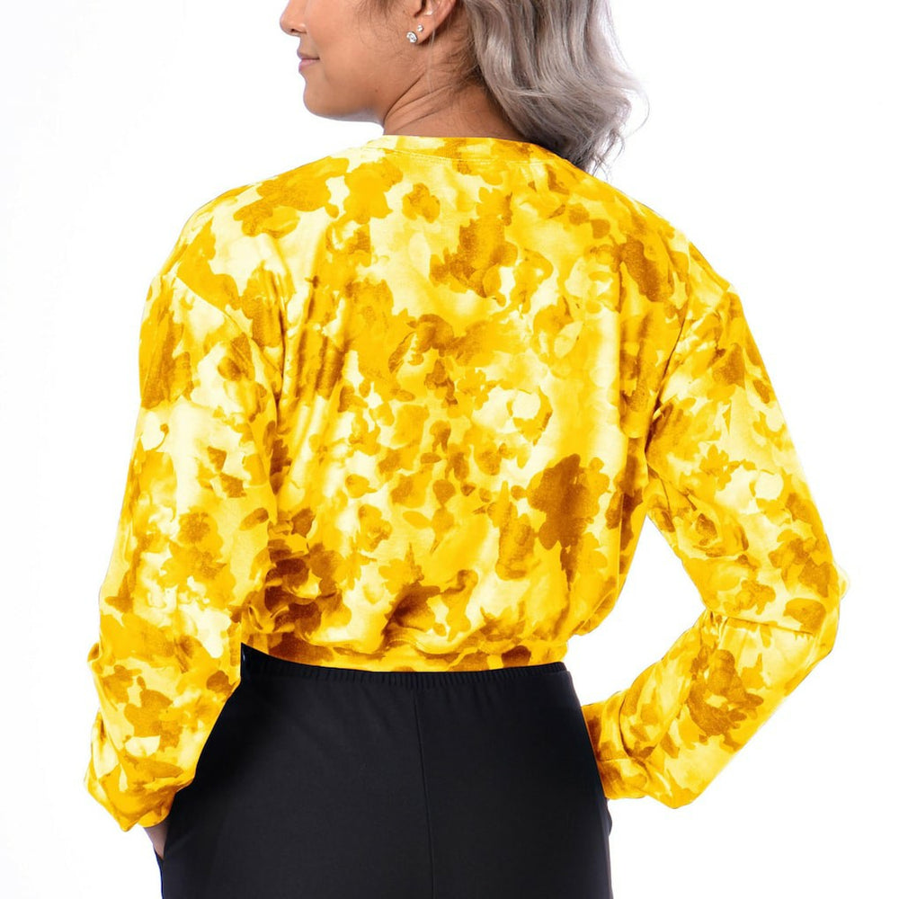 Pittsburgh Steelers Certo Women's Cropped Long Sleeve T-Shirt - Gold for sale