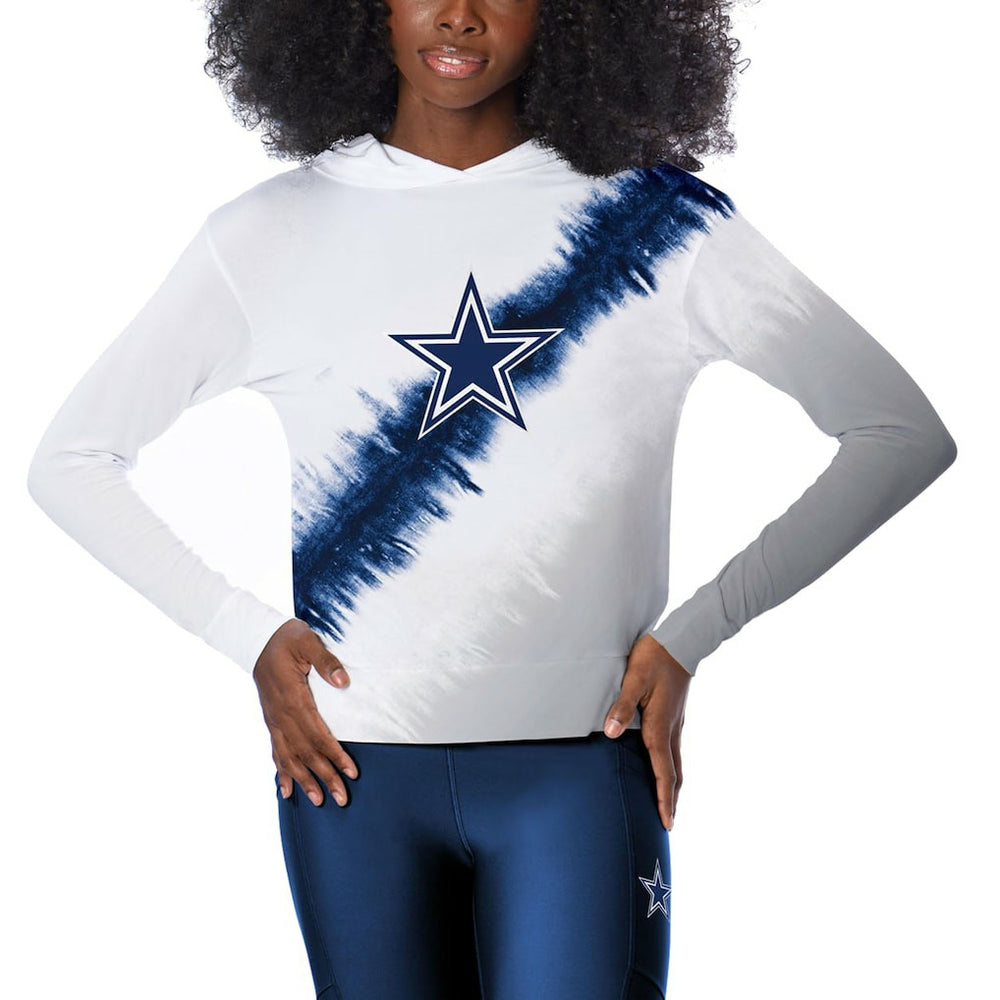 Dallas Cowboys Certo Women's Rundown Lightweight Pullover Hoodie - White on sale