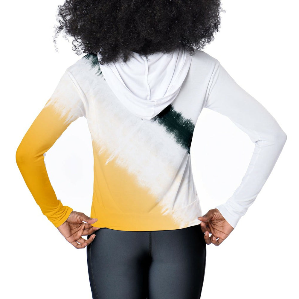 Green Bay Packers Certo Women's Rundown Lightweight Pullover Hoodie - White sale