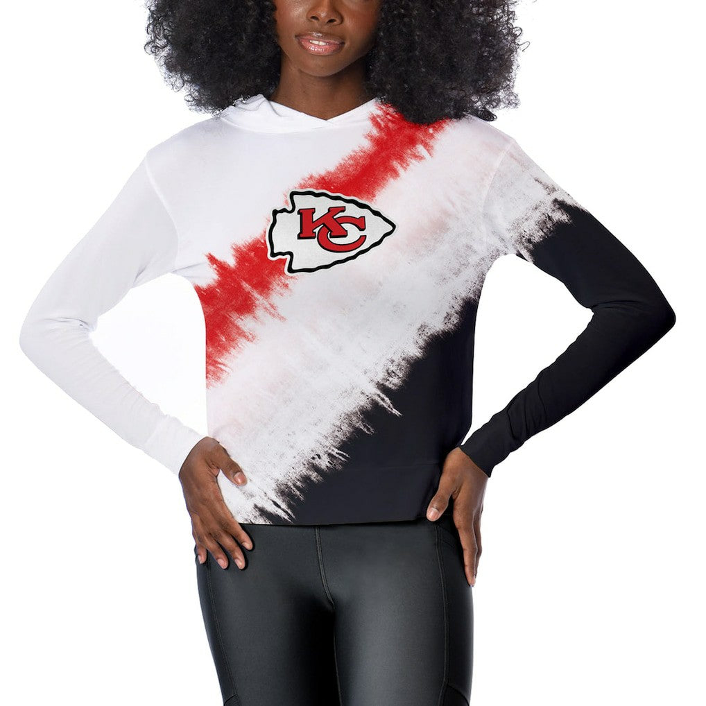 Kansas City Chiefs Certo Women's Rundown Lightweight Pullover Hoodie - White cheap