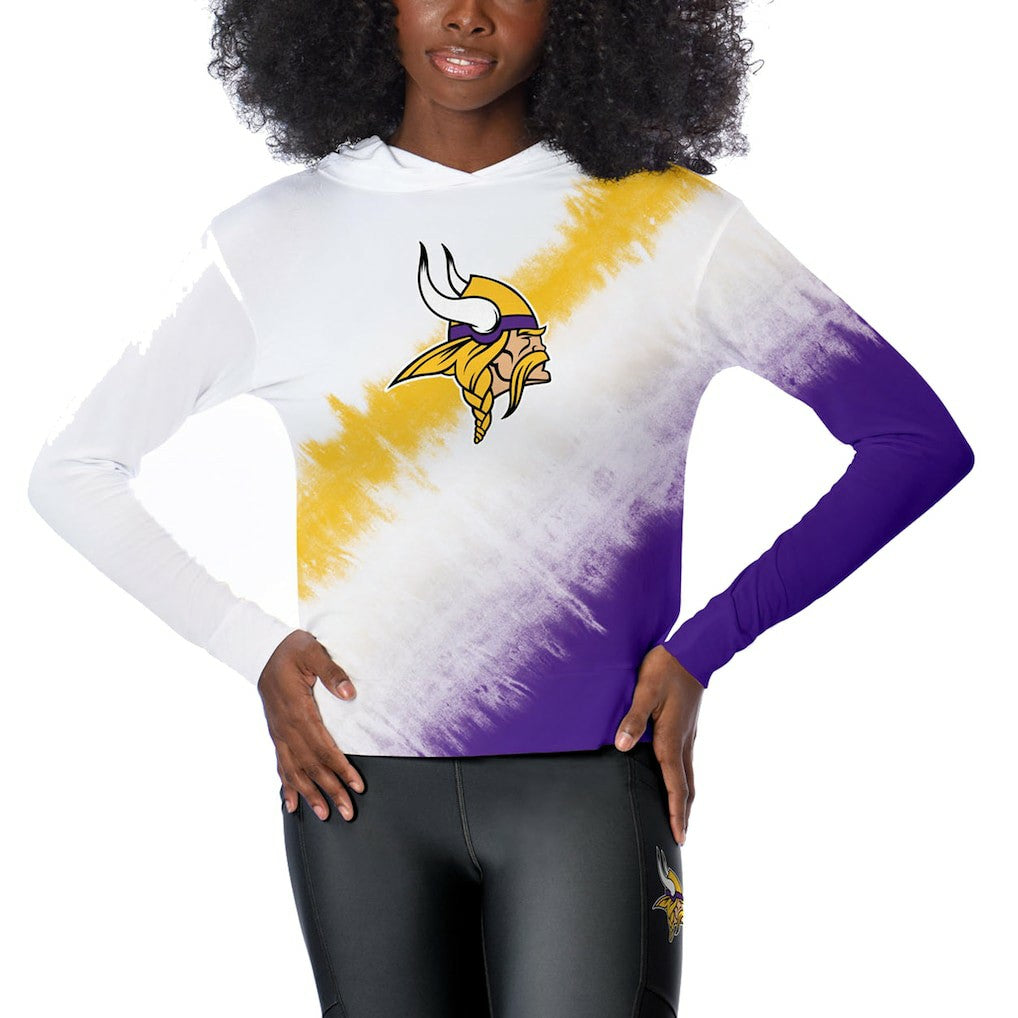 Minnesota Vikings Certo Women's Rundown Lightweight Pullover Hoodie - White cheap