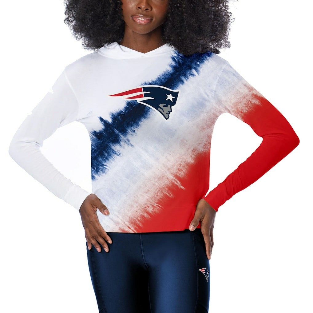 New England Patriots Certo Women's Rundown Lightweight Pullover Hoodie - White online