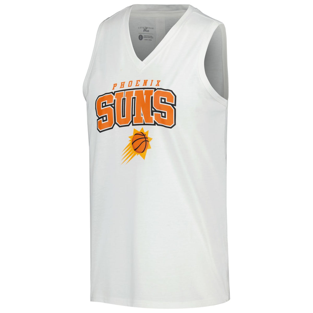Phoenix Suns Levelwear Women's Paisley Peekaboo Tank Top - White cheap