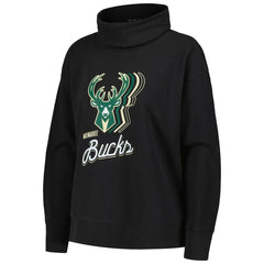 Milwaukee Bucks Levelwear Women's Sunset Pullover Sweatshirt - Black cheap