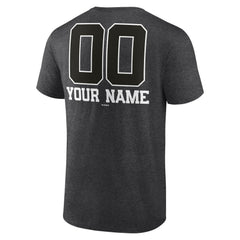 Milwaukee Brewers Personalized Monochrome Name & Number T-Shirt - Charcoal