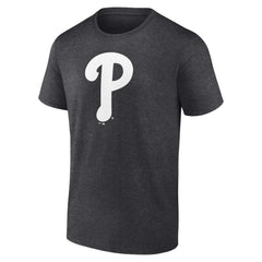Philadelphia Phillies Personalized Monochrome Name & Number T-Shirt - Charcoal