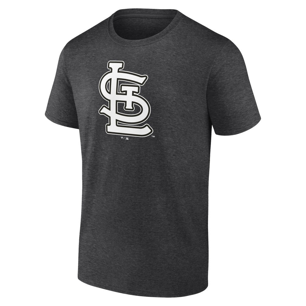 St. Louis Cardinals Personalized Monochrome Name & Number T-Shirt - Charcoal