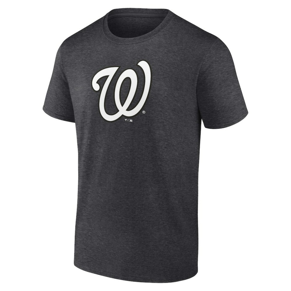 Washington Nationals Personalized Monochrome Name & Number T-Shirt - Charcoal