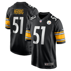 Nick Herbig Pittsburgh Steelers Game Jersey - Black | Nike outlet