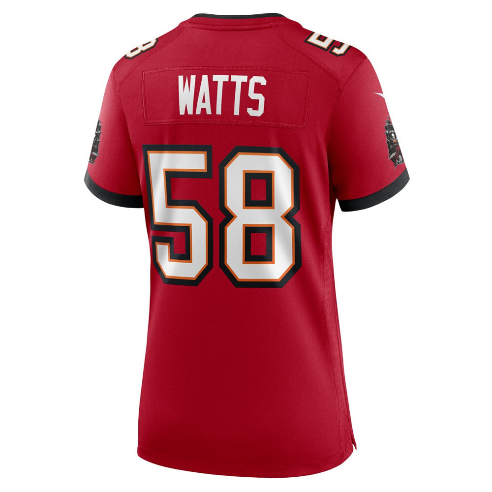 Markees Watts Tampa Bay Buccaneers Women's Game Jersey - Red | Nike on sale