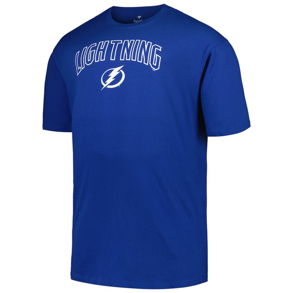 Tampa Bay Lightning Profile Big & Tall Arch Over Logo T-Shirt Blue