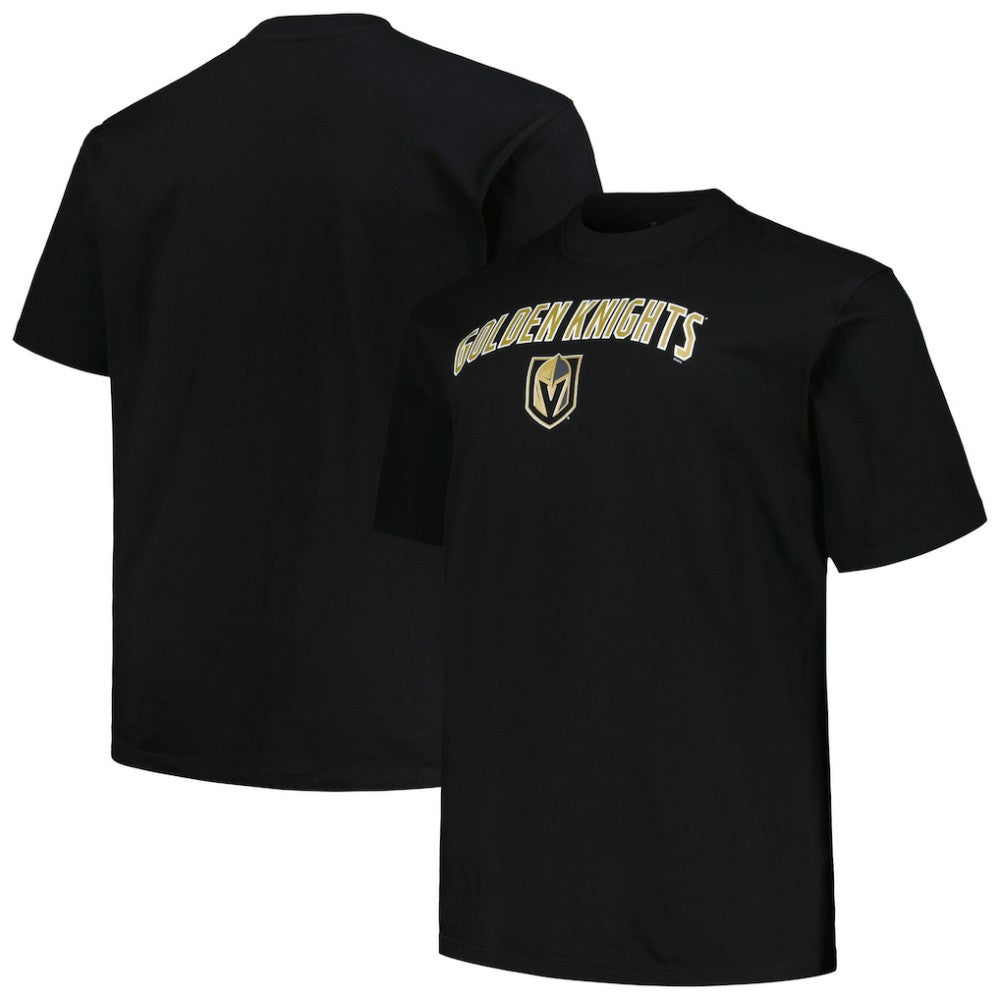 Vegas Golden Knights Profile Big & Tall Arch Over Logo T-Shirt Black