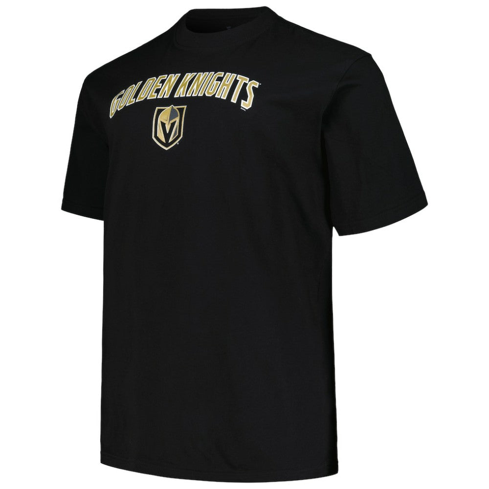 Vegas Golden Knights Profile Big & Tall Arch Over Logo T-Shirt Black