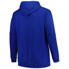 Tampa Bay Lightning Profile Big & Tall Arch Over Logo Pullover Hoodie Blue