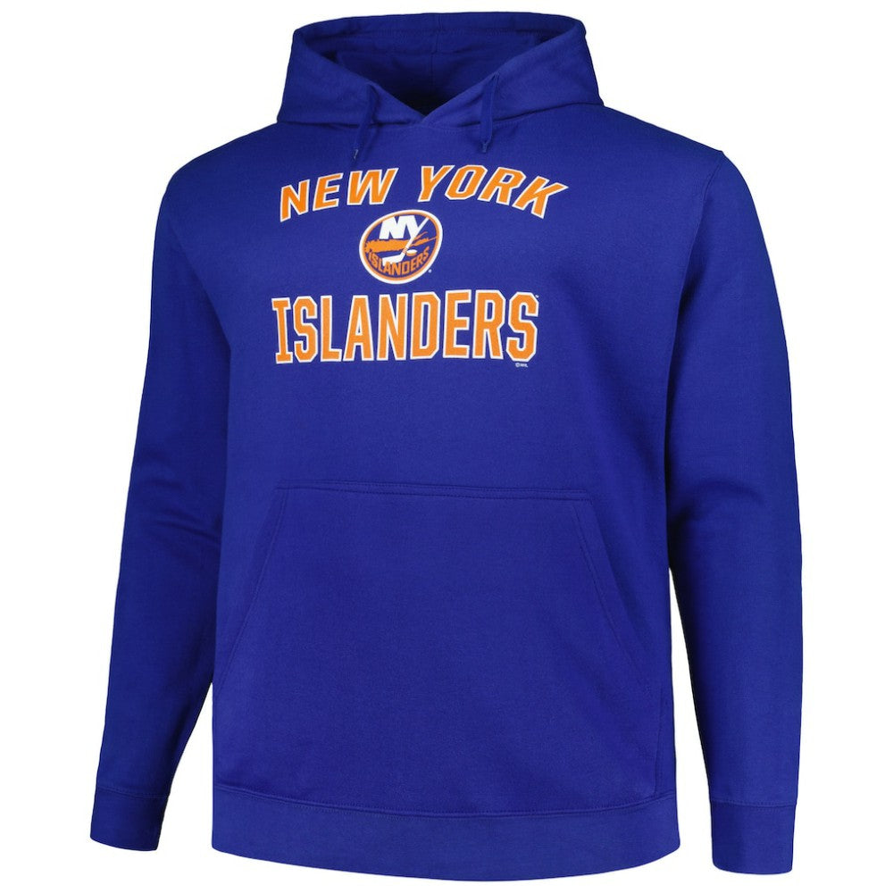 New York Islanders Profile Big & Tall Arch Over Logo Pullover Hoodie Royal