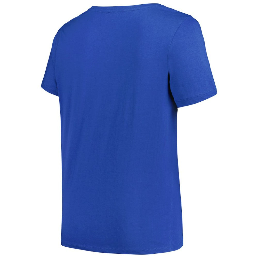 Tampa Bay Lightning Profile Women's Plus Size Arch Over Logo T-Shirt Blue