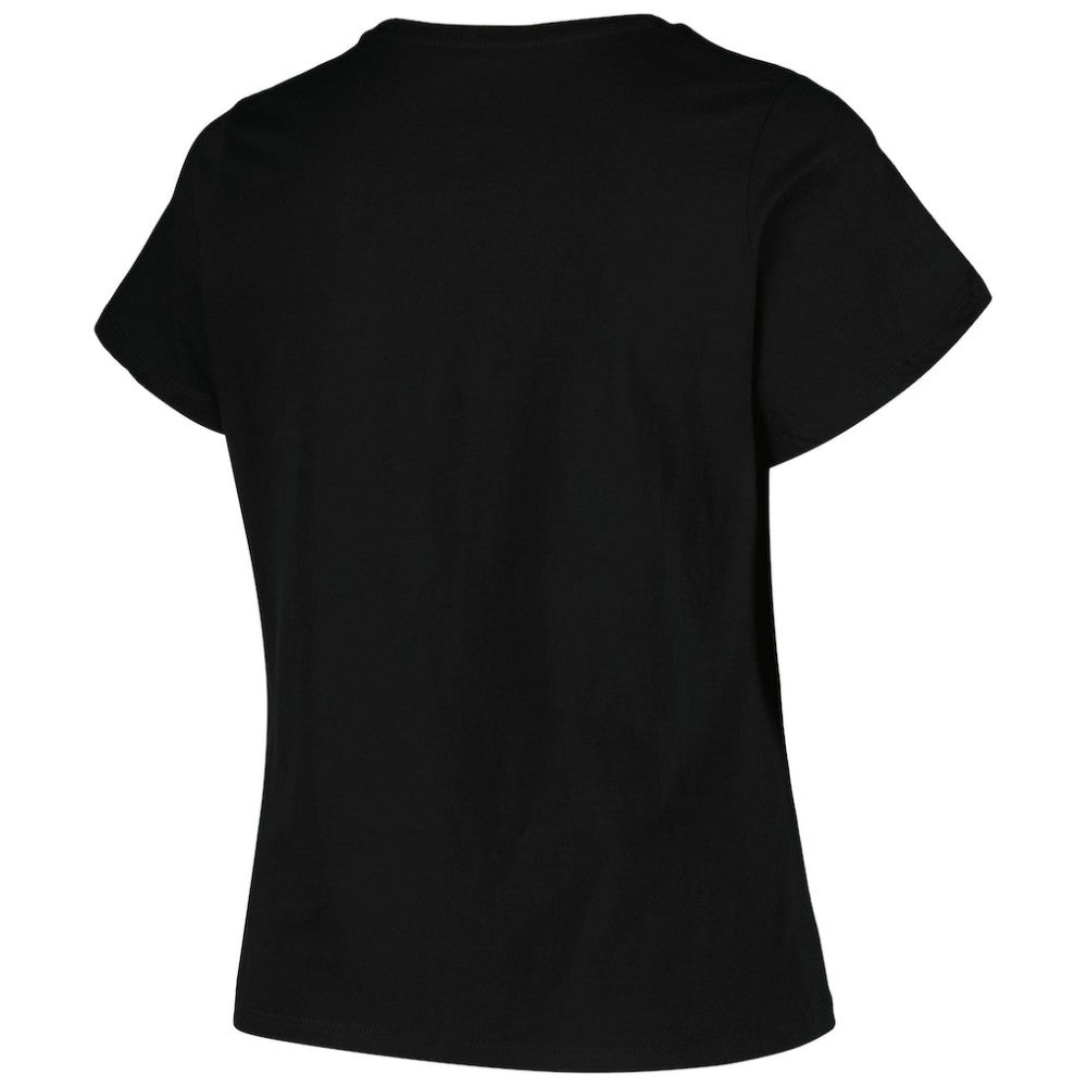 Pittsburgh Penguins Profile Women's Plus Size Arch Over Logo T-Shirt Black