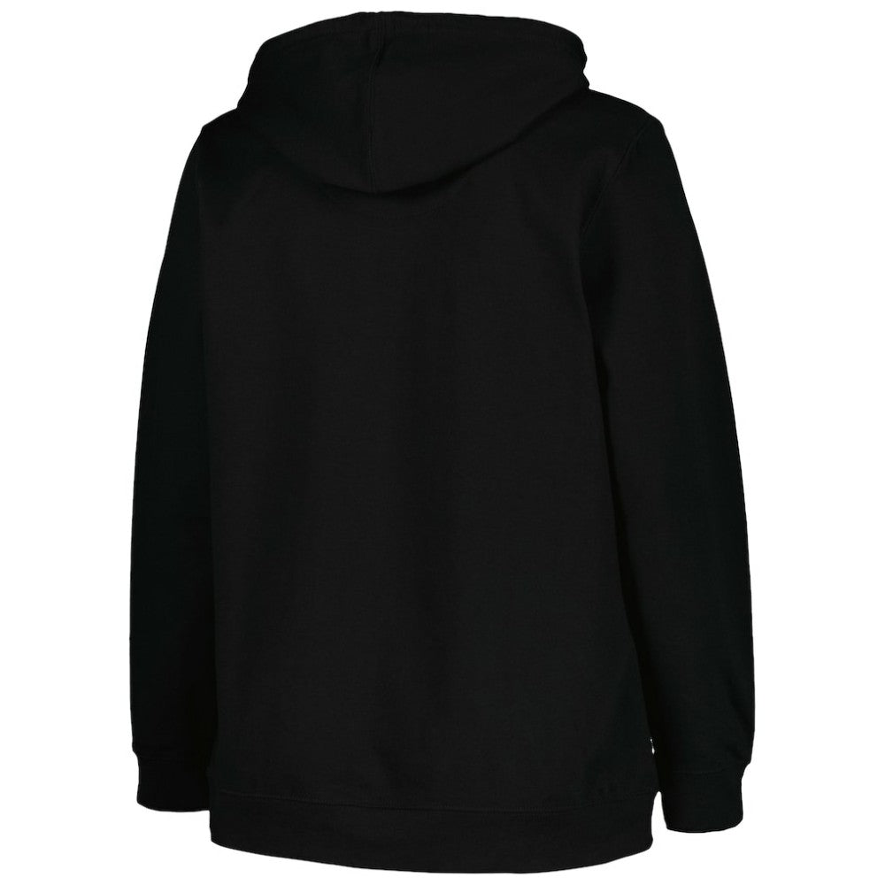 Boston Bruins Profile Women's Plus Size Arch Over Logo Pullover Hoodie Black