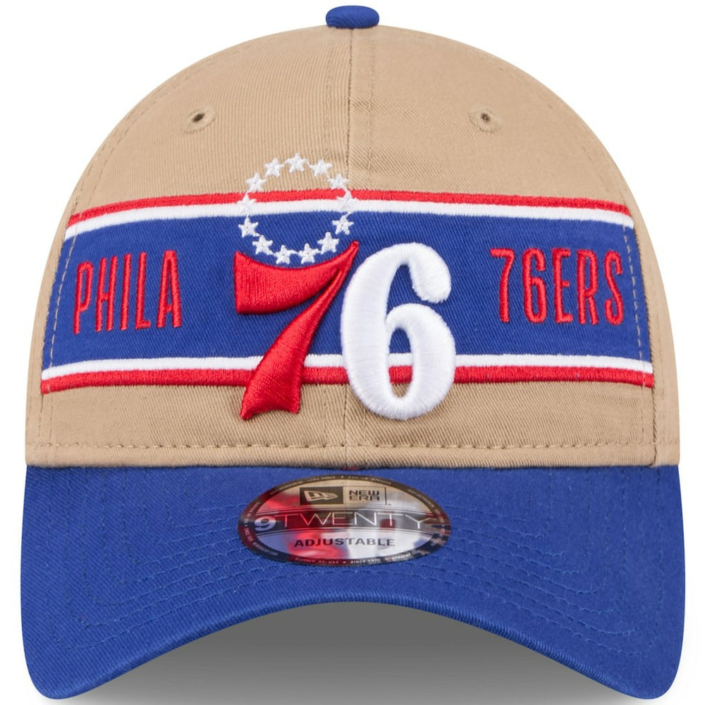 Philadelphia 76ers 2024 NBA Draft 9TWENTY Adjustable Hat - Tan/Royal | New Era cheap