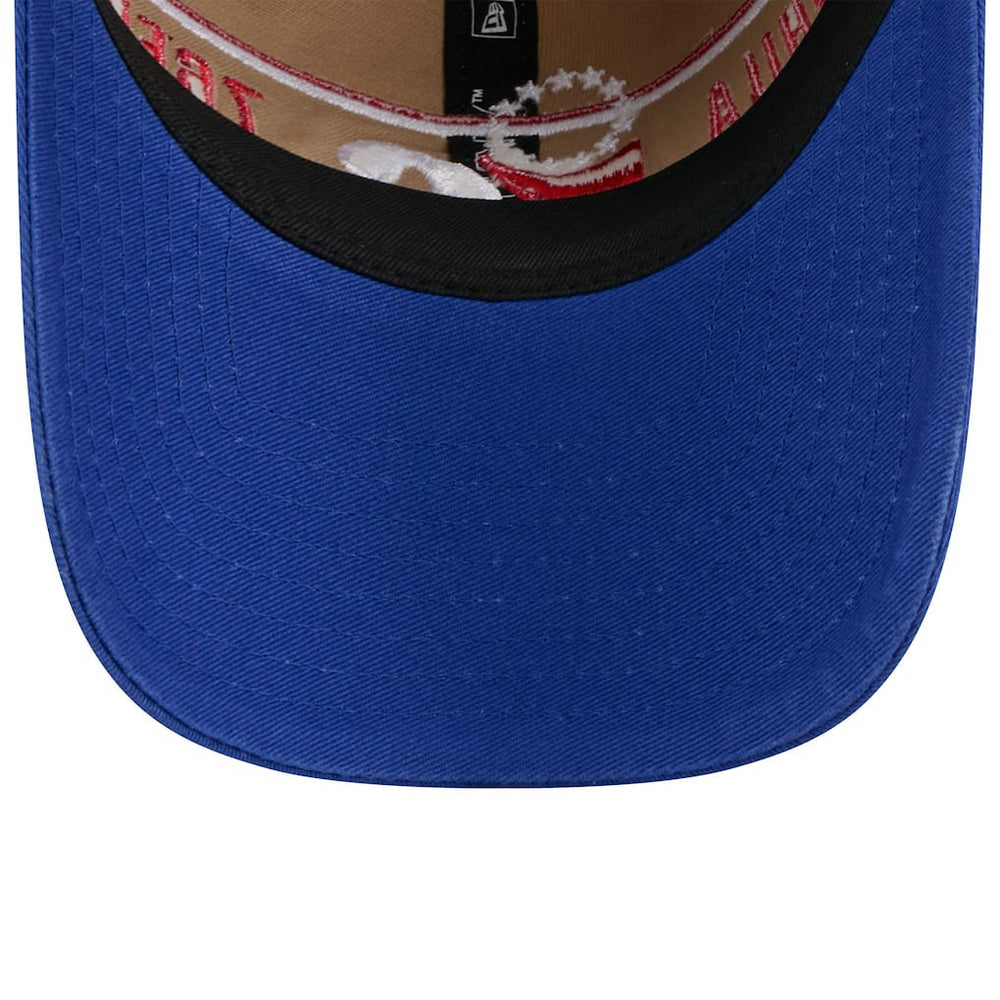 Philadelphia 76ers 2024 NBA Draft 9TWENTY Adjustable Hat - Tan/Royal | New Era cheap