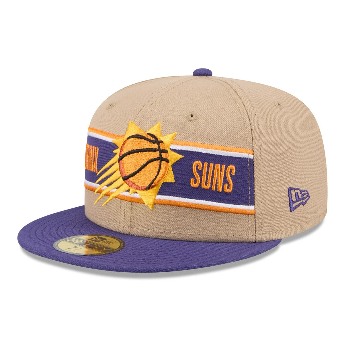 Phoenix Suns 2024 NBA Draft 59FIFTY Fitted Hat - Tan/Purple | New Era for sale