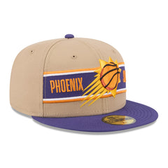 Phoenix Suns 2024 NBA Draft 59FIFTY Fitted Hat - Tan/Purple | New Era for sale