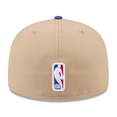 Phoenix Suns 2024 NBA Draft 59FIFTY Fitted Hat - Tan/Purple | New Era for sale