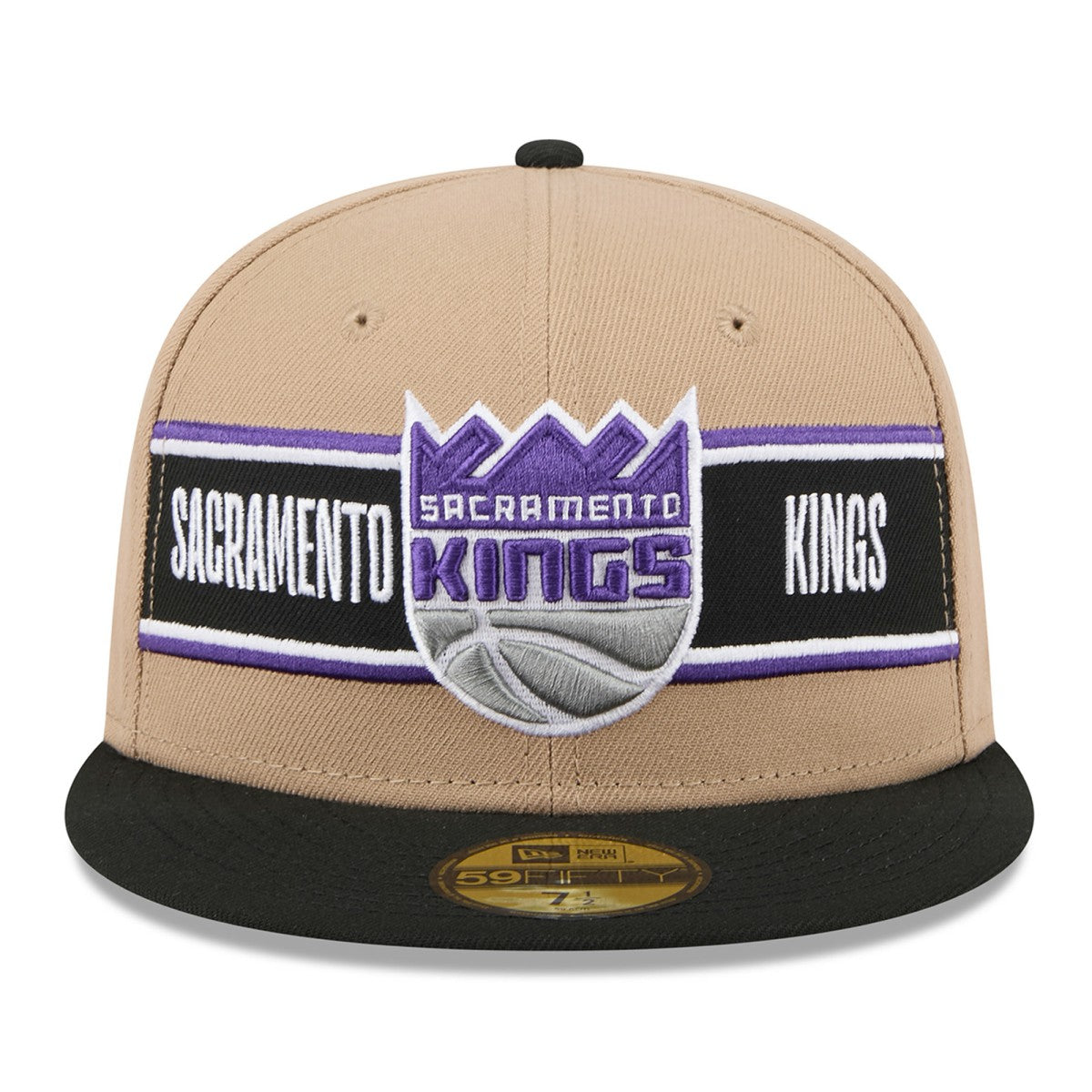 Sacramento Kings 2024 NBA Draft 59FIFTY Fitted Hat - Tan/Black | New Era discount